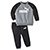 Conjunto Infantil Puma Minicats Essencial Raglan Jogger - Preto