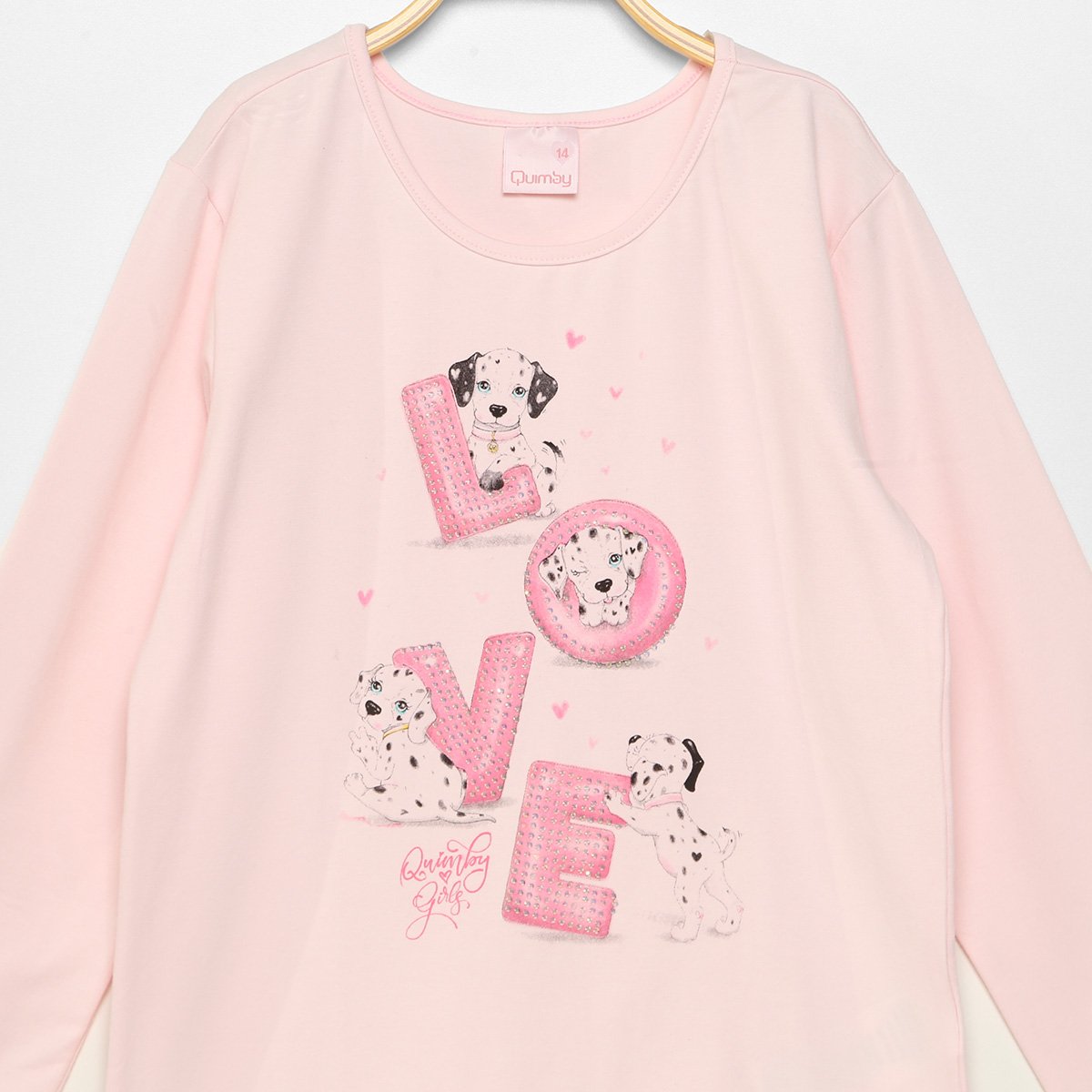 Conjunto Infantil Quimby Cachorrinhos Longo - 1