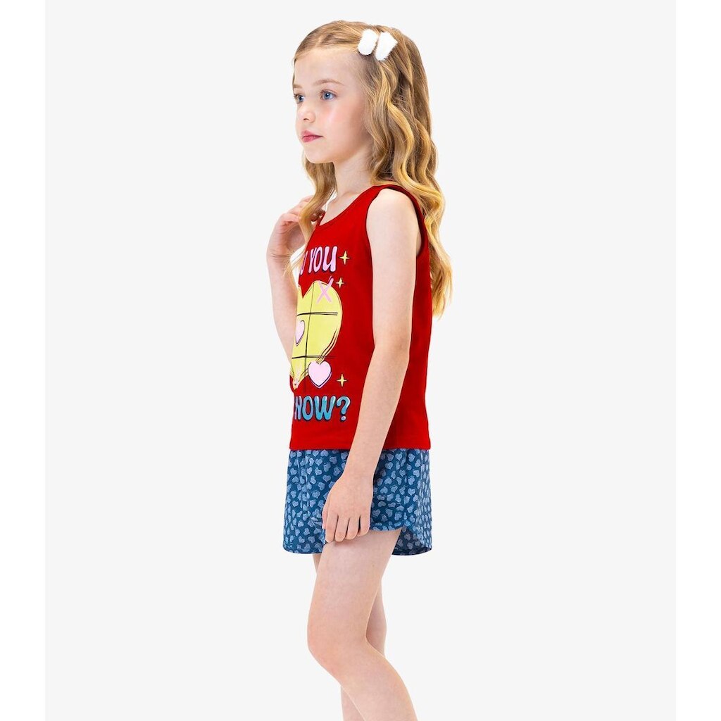 Conjunto Infantil Regata e Shorts Rovitex Kids Feminino