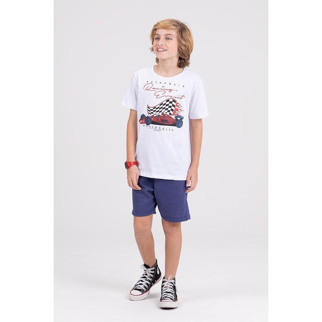 Conjunto Infantil Ribana Authentic Racing Branco