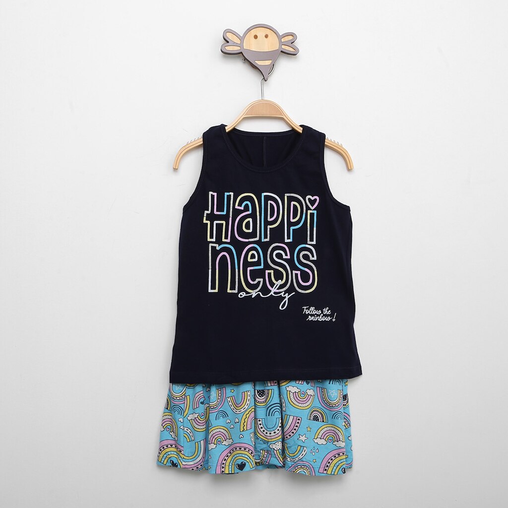 Conjunto Infantil Rovitex Regata E Saia Estampada Menina