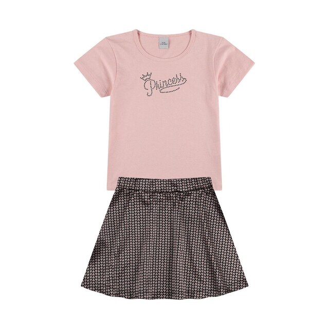 Conjunto Infantil Shine Crown Preto