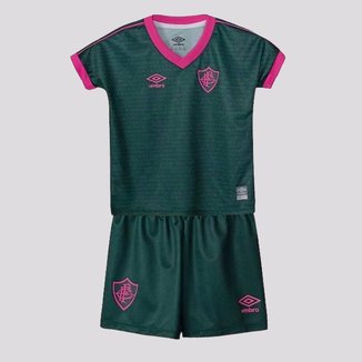 Conjunto Infantil Umbro Fluminense III 2023 Unissex