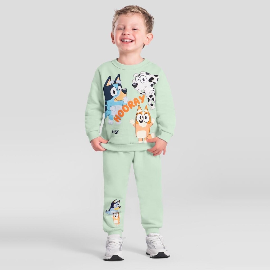 Conjunto infantil unissex em moletom da Bluey Brandili
