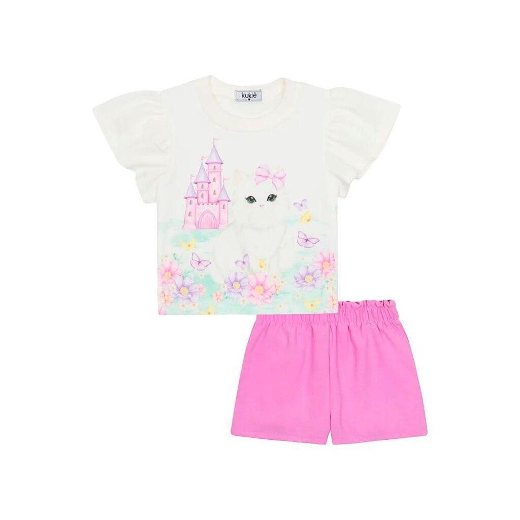 Conjunto infantil verão menina Kukiê Ref 88464