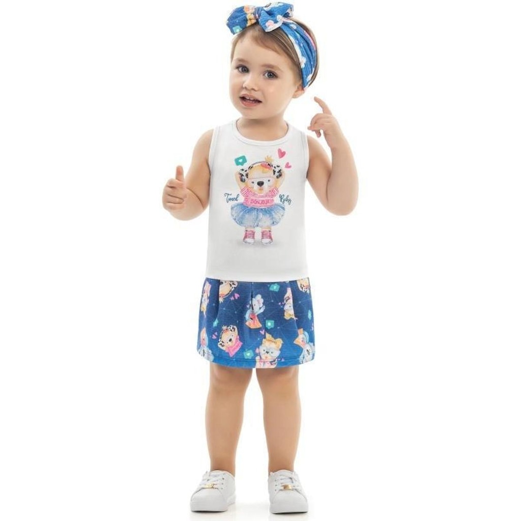 Conjunto Infantil Verão Ursinho - Kaiani