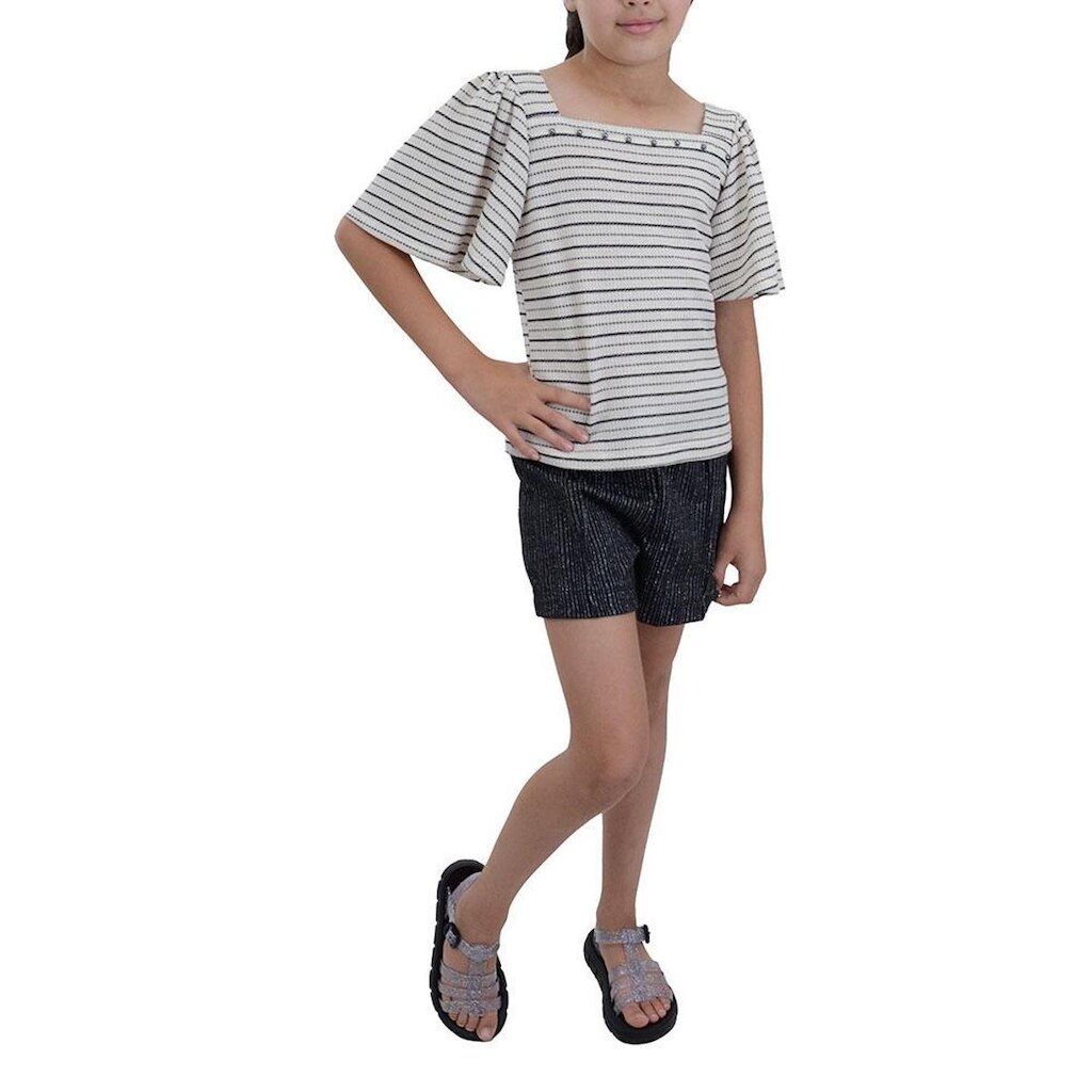 Conjunto Infanto Juvenil  Feminino Lussan Pérolas Bege 9366