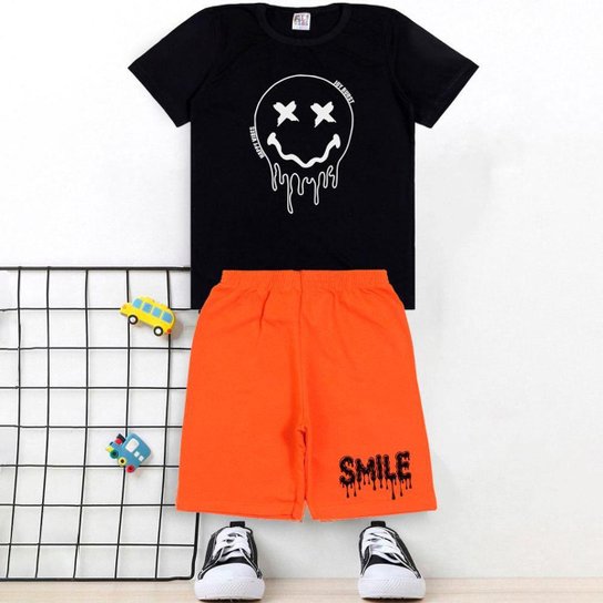 Conjunto Infanto Juvenil Menino Camiseta e Bermuda