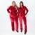 Conjunto Inverno Veludo Vermelho - Vermelho