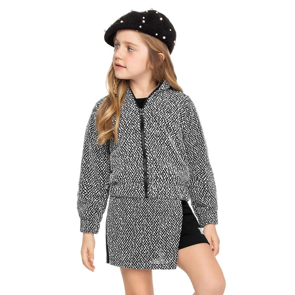 Conjunto Jaqueta com Shorts Saia Trick Nick Preto