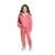 Conjunto Jaqueta e Calça Em Malha Sport Felpada Menina - Rosa