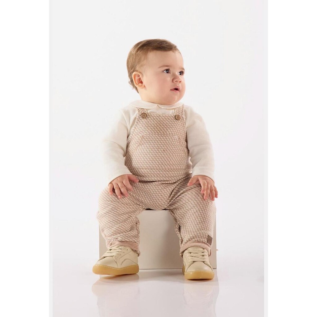 Conjunto Jardineira e Body Bebê Up Baby