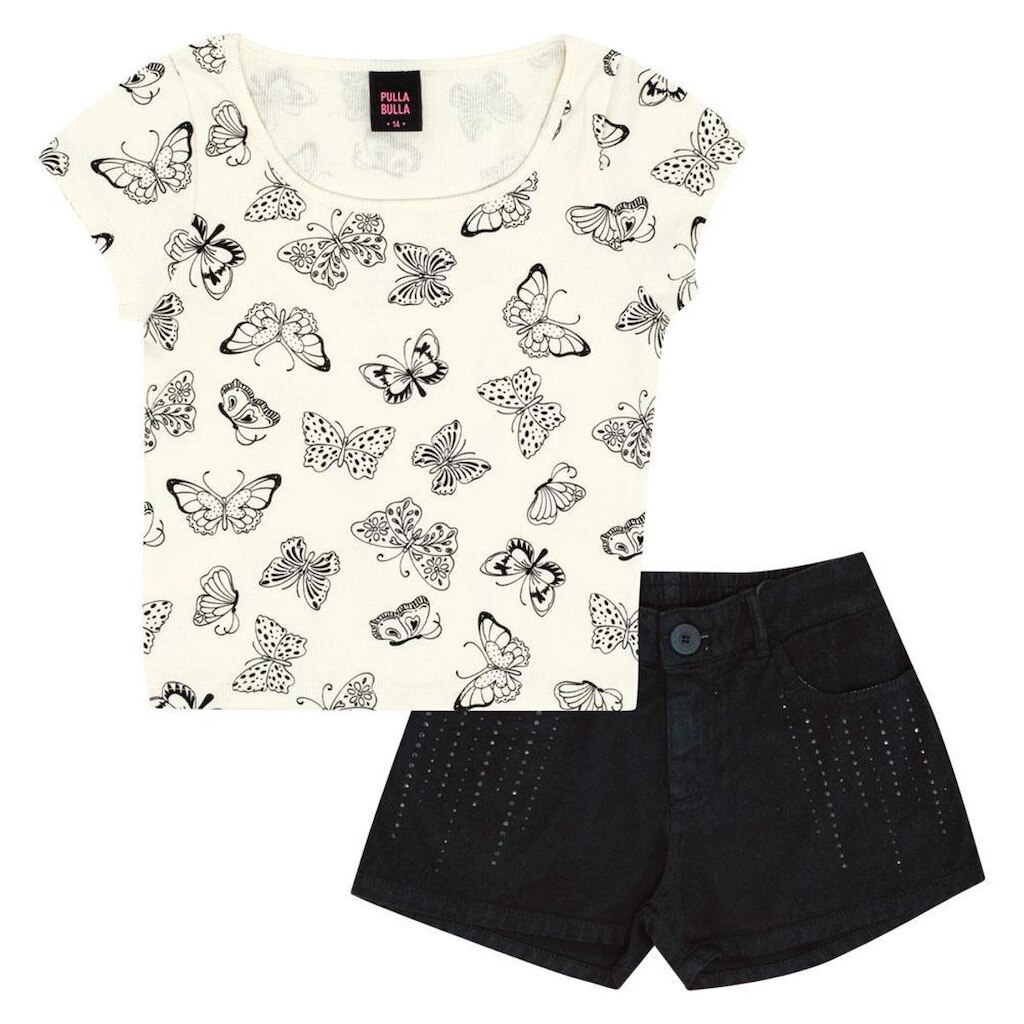 Conjunto Juvenil Menina - Off White - 50828-1271