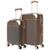 Conjunto Kit 2 Malas De Viagem Abs Com Rodinhas Reforçada 360° - Champagne