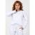 Conjunto KIT Moletom Gola Careca Feminino Liso Basico Mulher Sem Capuz - Branco