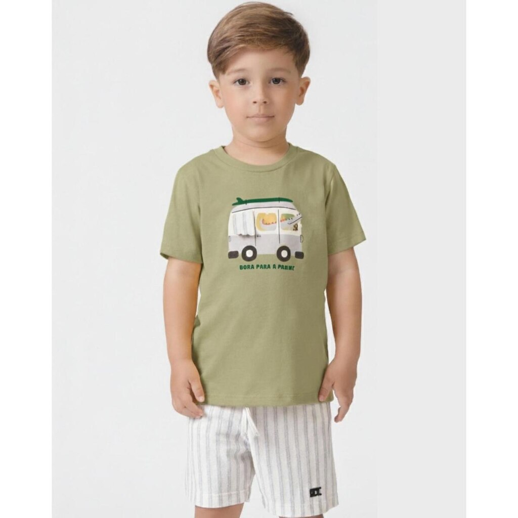Conjunto kombi verão confortável infantil Masculino