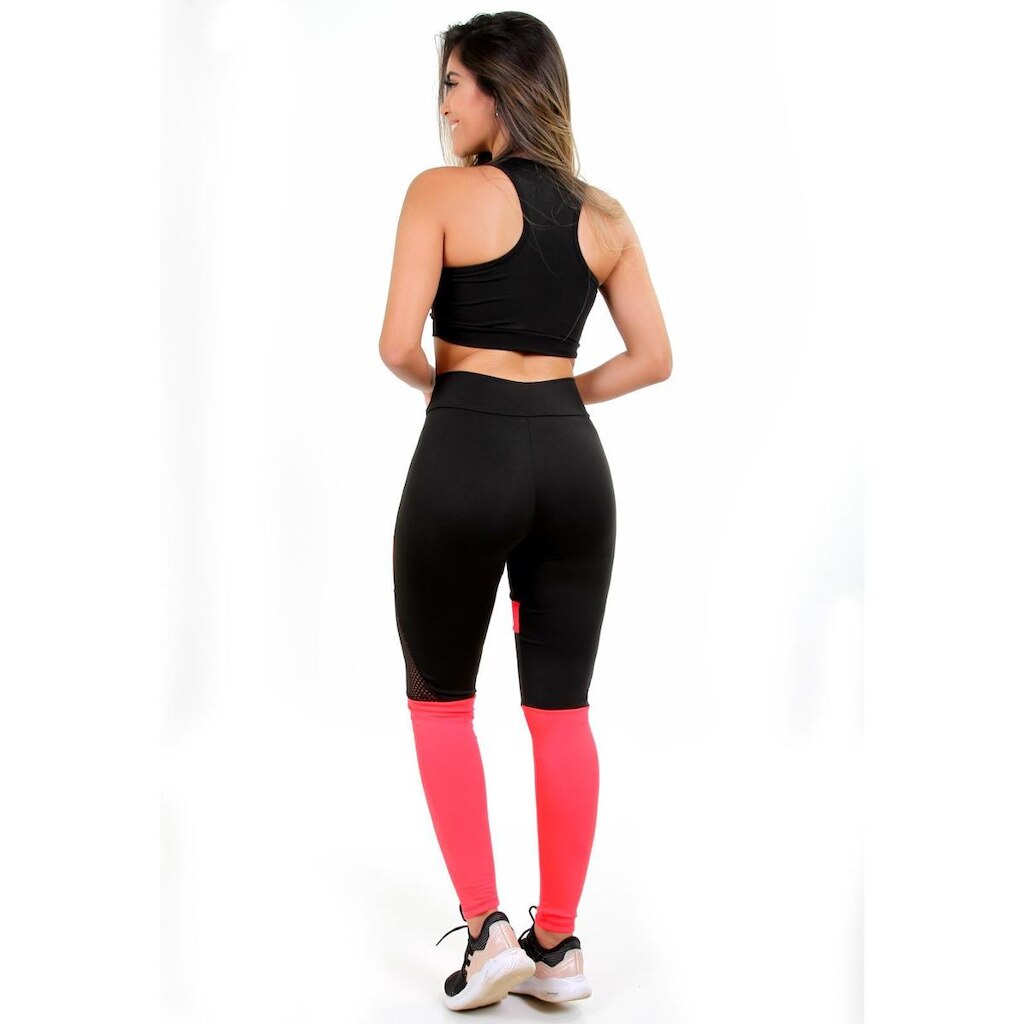 Conjunto Legging Neon + Top S/bojo Galvic