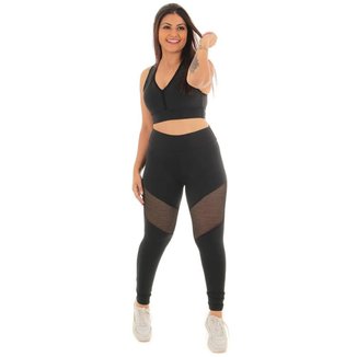 Conjunto legging telinha com top