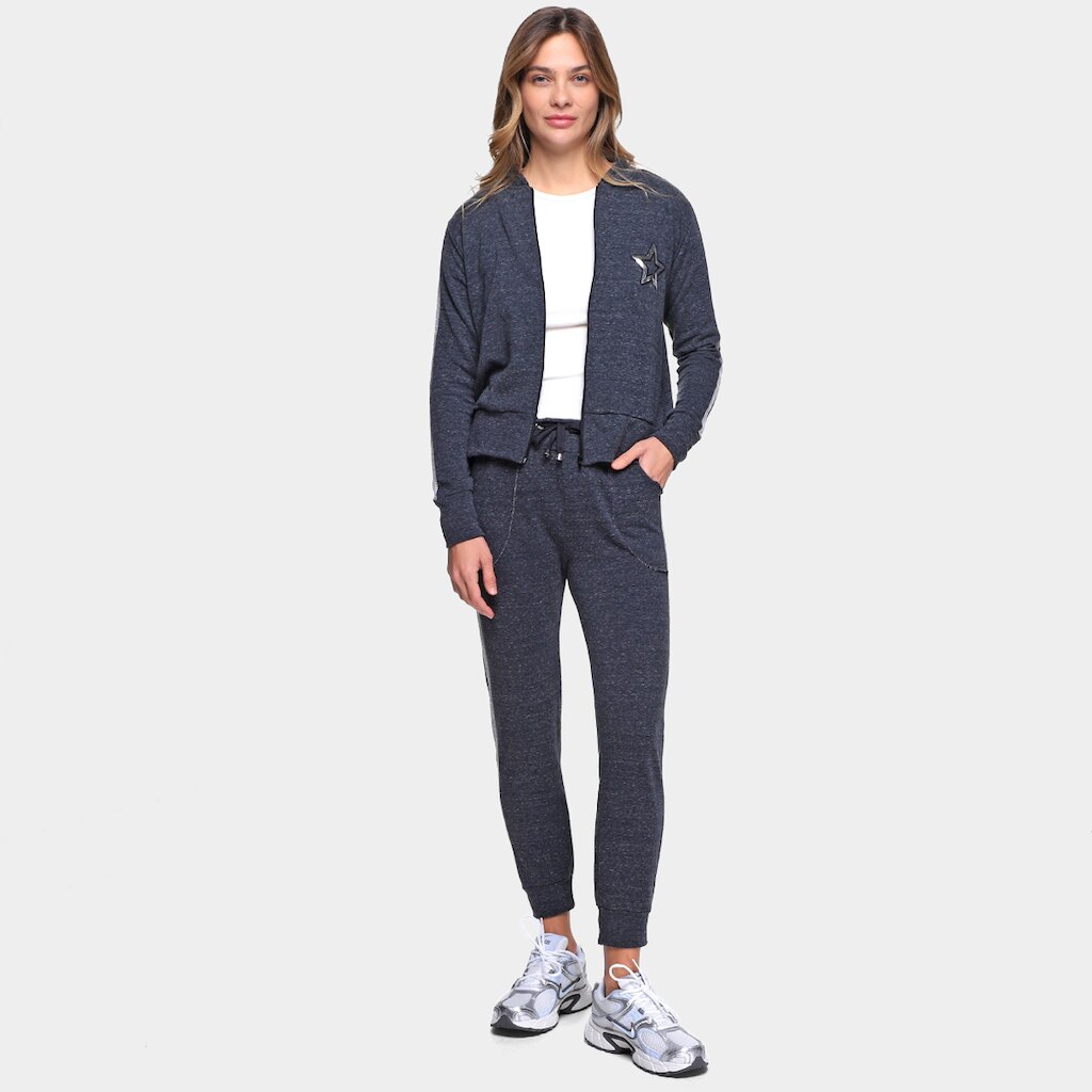 Conjunto Longo Aura Zíper Estrela Feminino