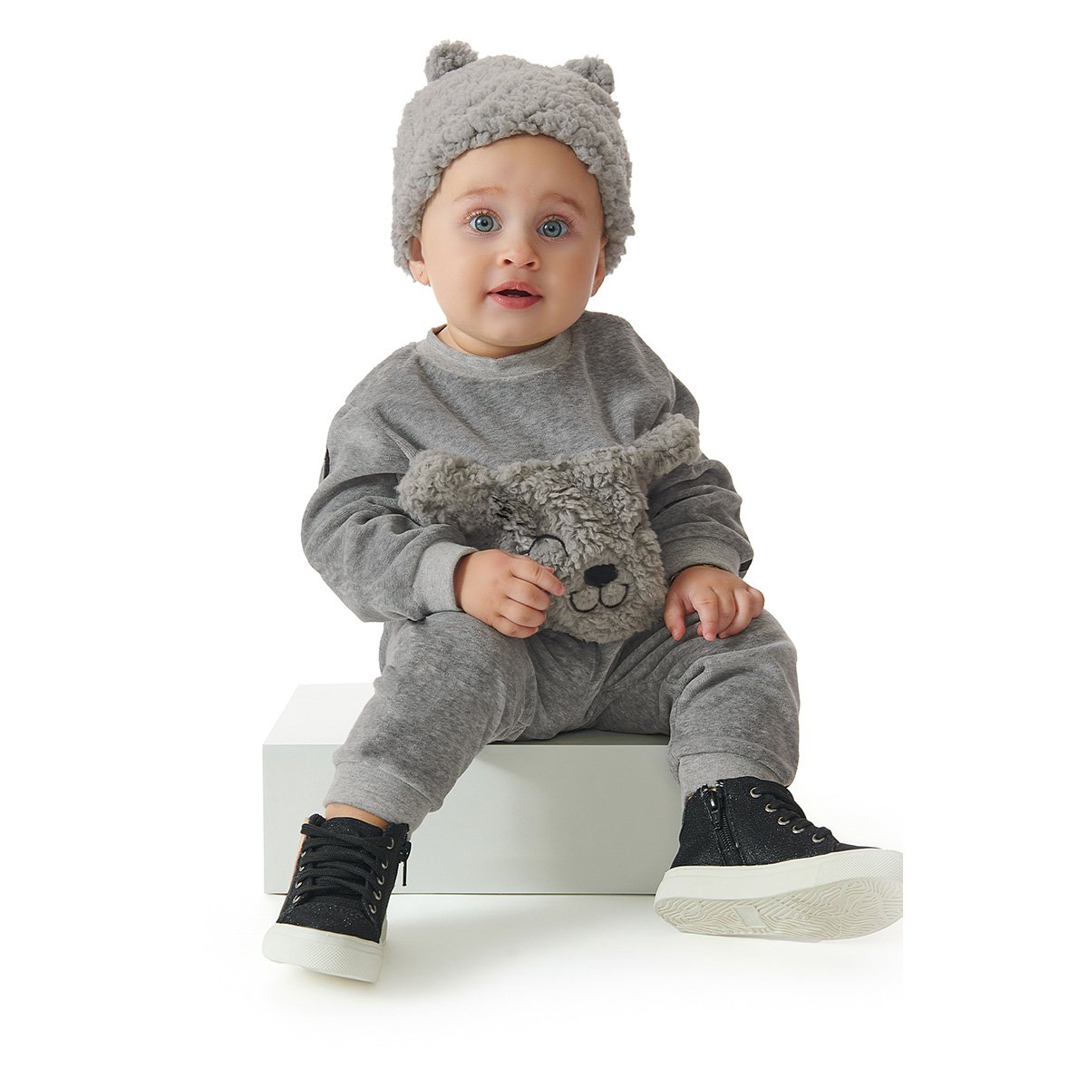 Conjunto Longo Bebê Up Baby Gatinho Pelo - 1