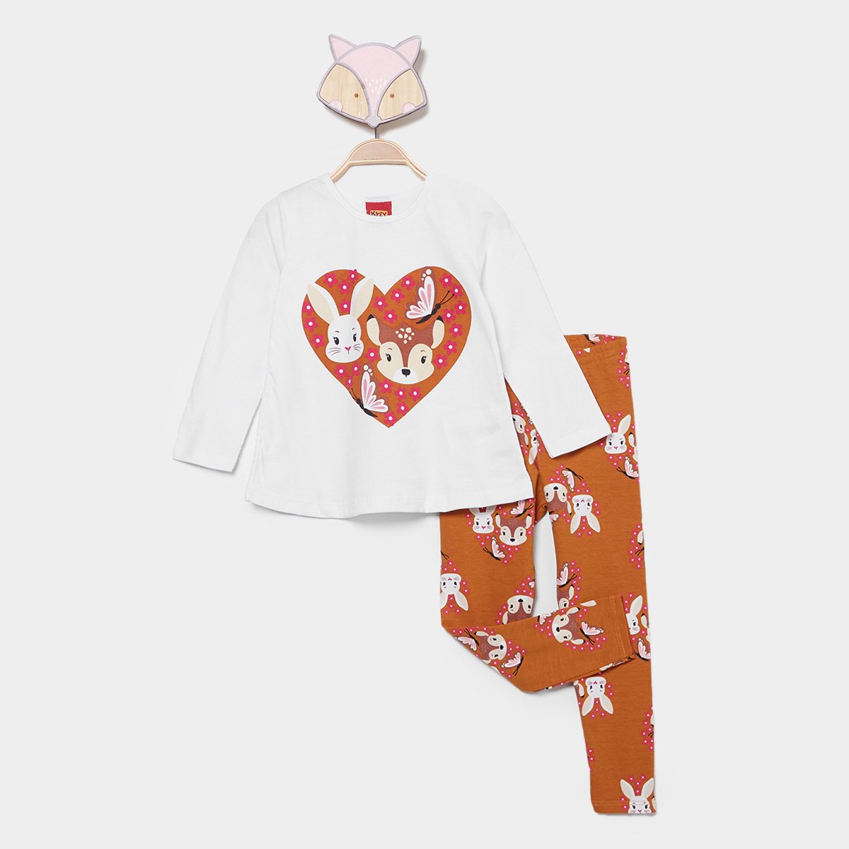 Conjunto Longo Infantil Kyly Estampado Menina