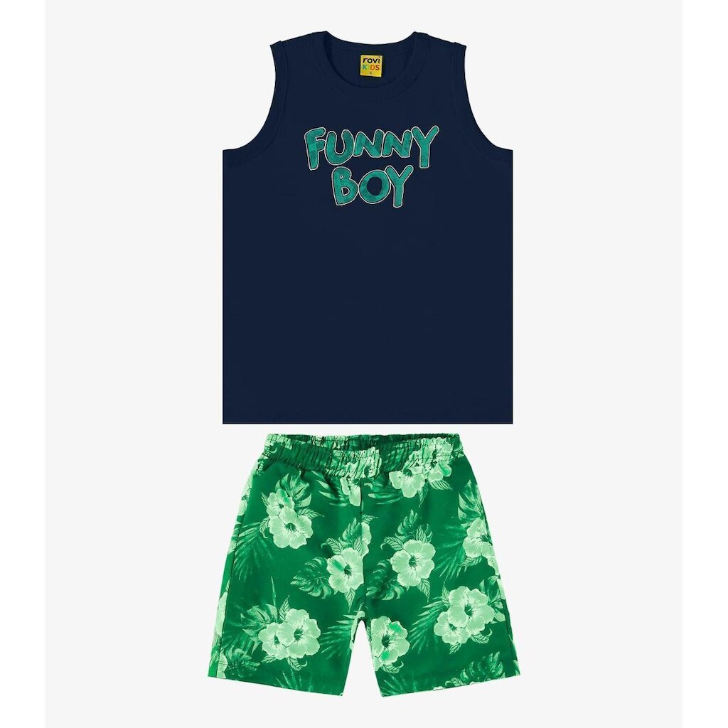 Conjunto Machão com Bermuda Rovi Kids Masculino