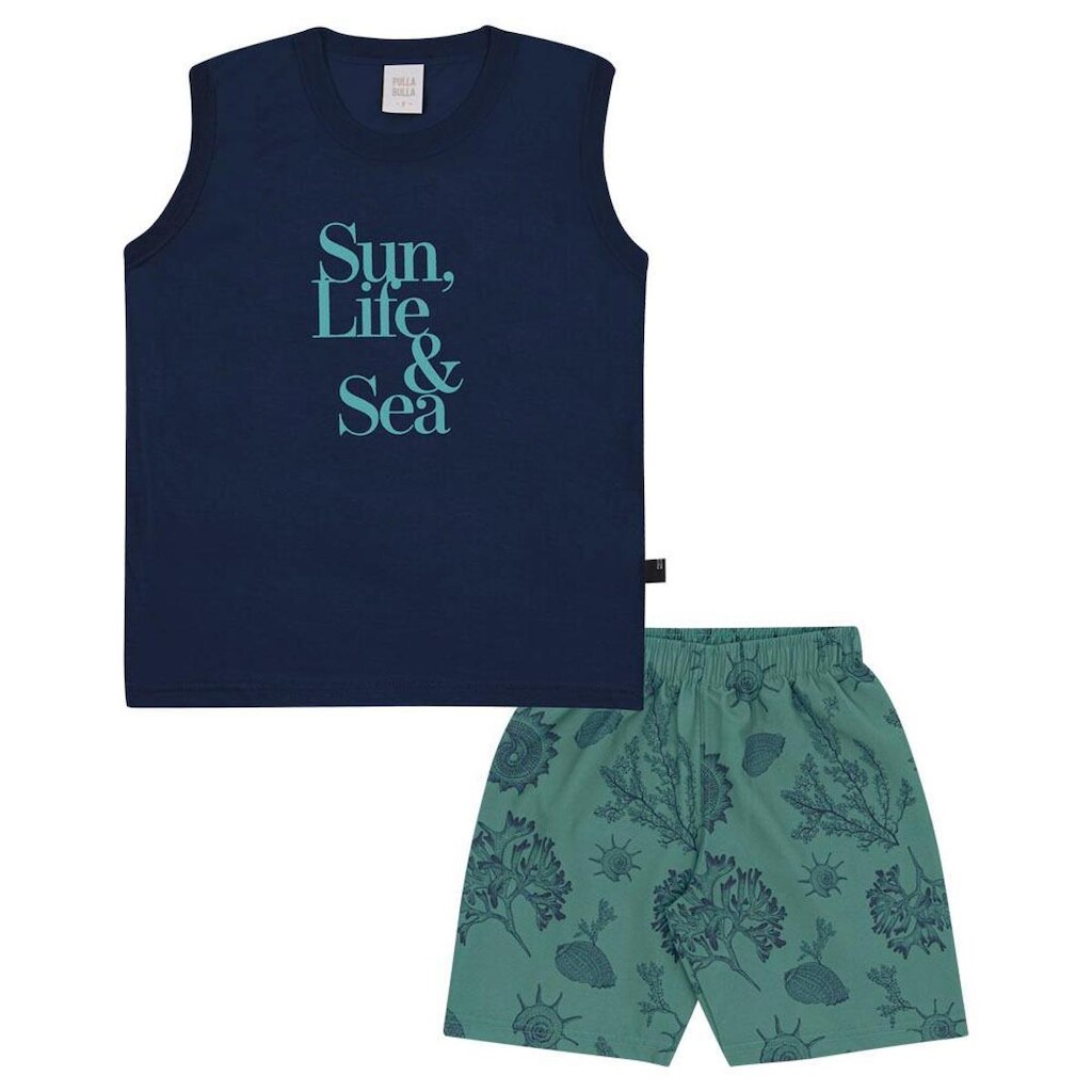 Conjunto Marinho Infantil Pulla Bulla Menino - 53470-58