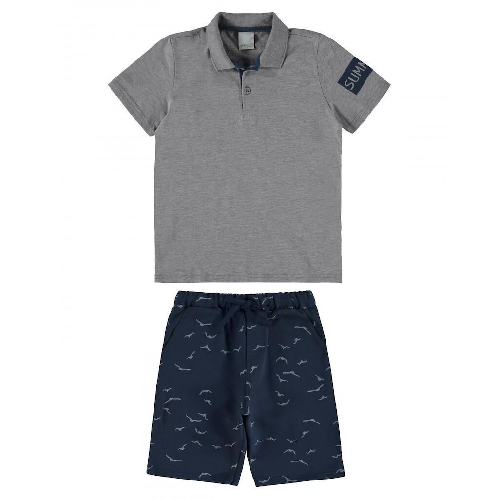 Conjunto Masculina Infantil Camisa E Bermuda - Malwee