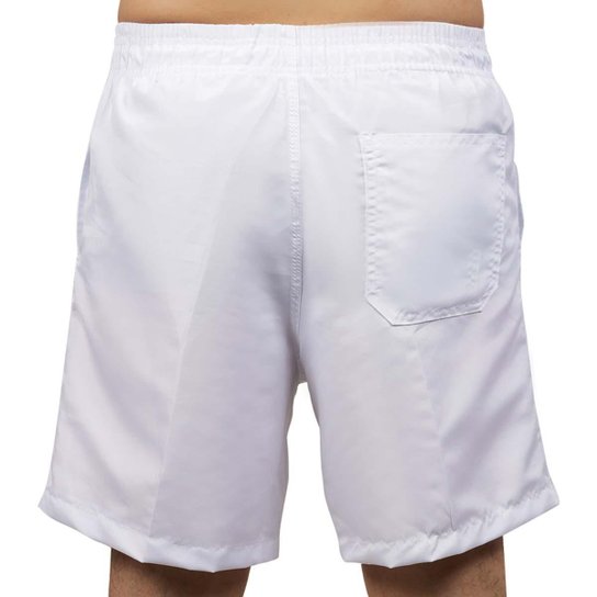 Conjunto Masculino Branco Dry Camiseta Fit + Short Tactel