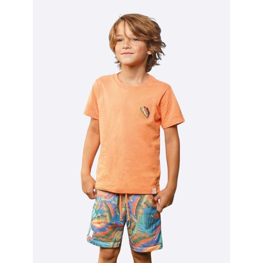 Conjunto Meia Malha e Moletom Bubgee Jungle Infantil Menino