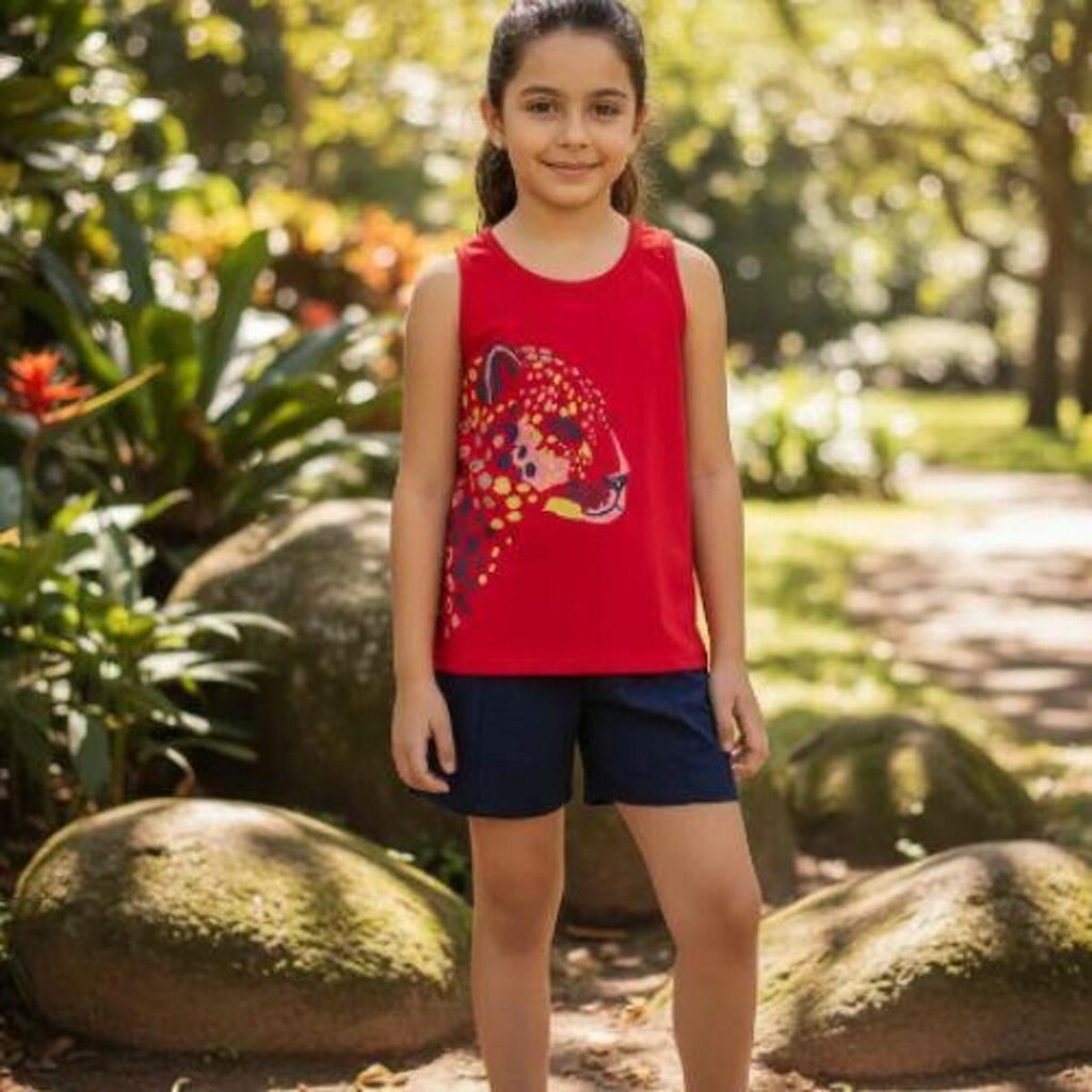 Conjunto Menina Curto Shorts e Regata - Kely Kety