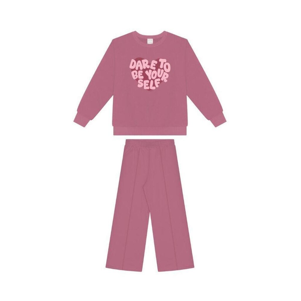 Conjunto Menina Moletom Calça Wide Leg Alakazoo Ref. 65698