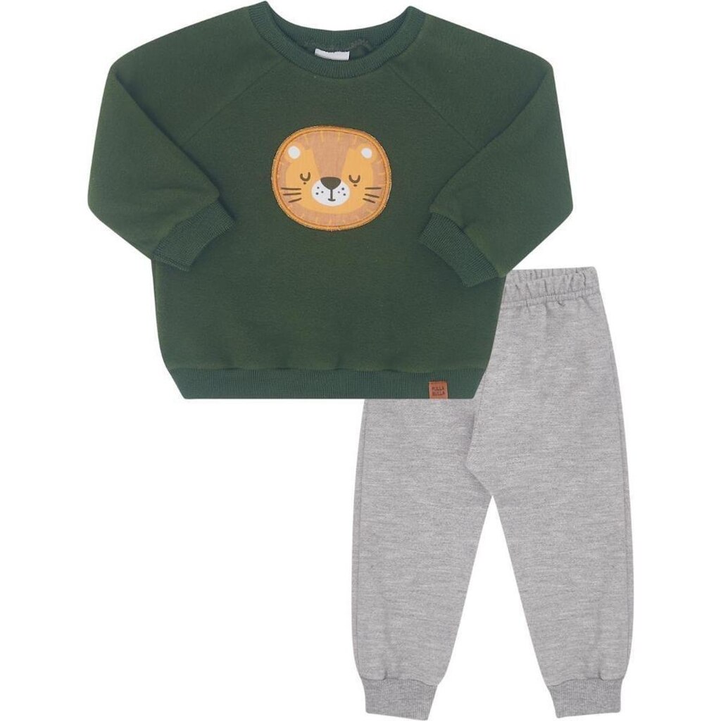 Conjunto Menino Blusão Malha Soft Pulla Bulla Ref. 50169