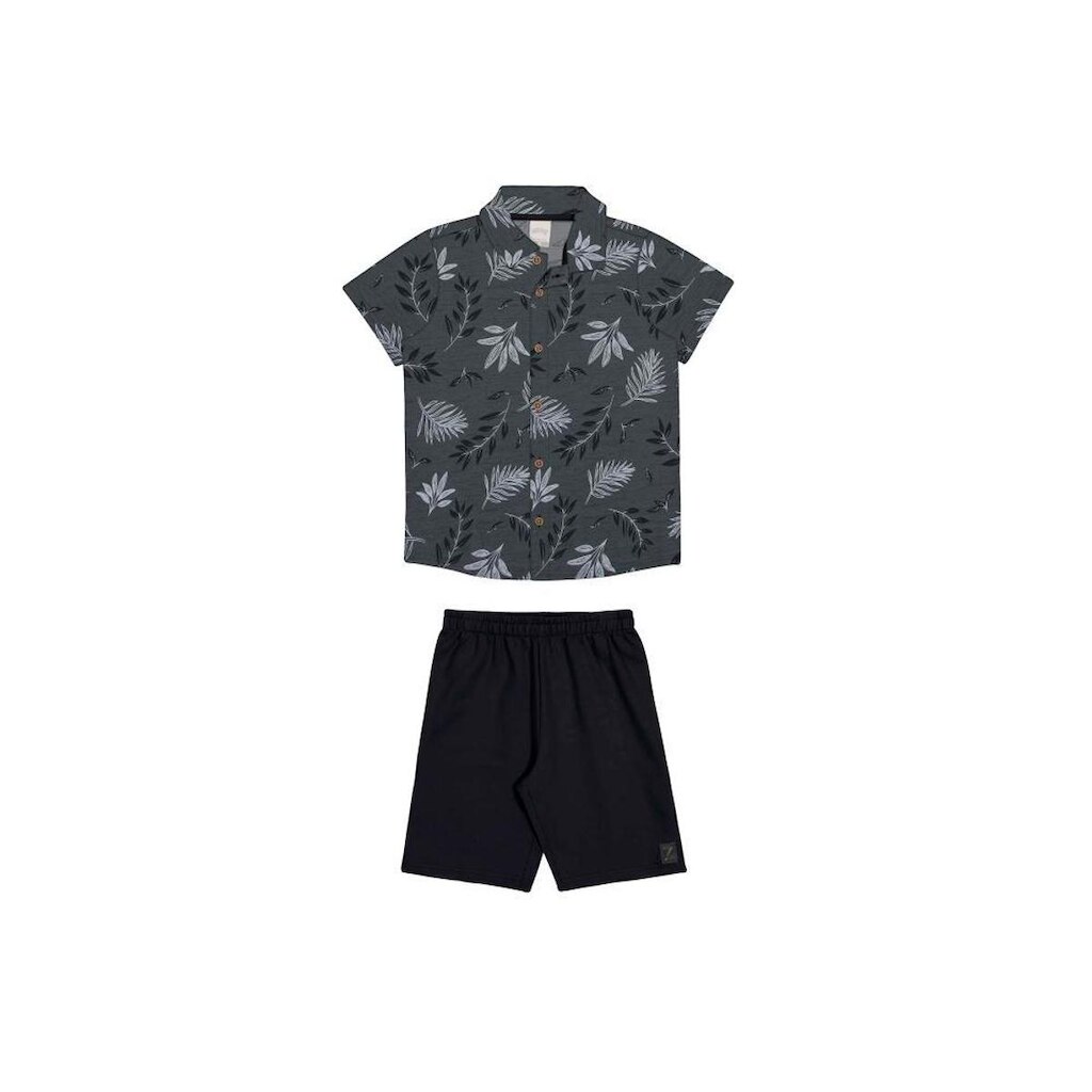 Conjunto Menino Camisa e Bermuda Alakazoo Ref. 019293