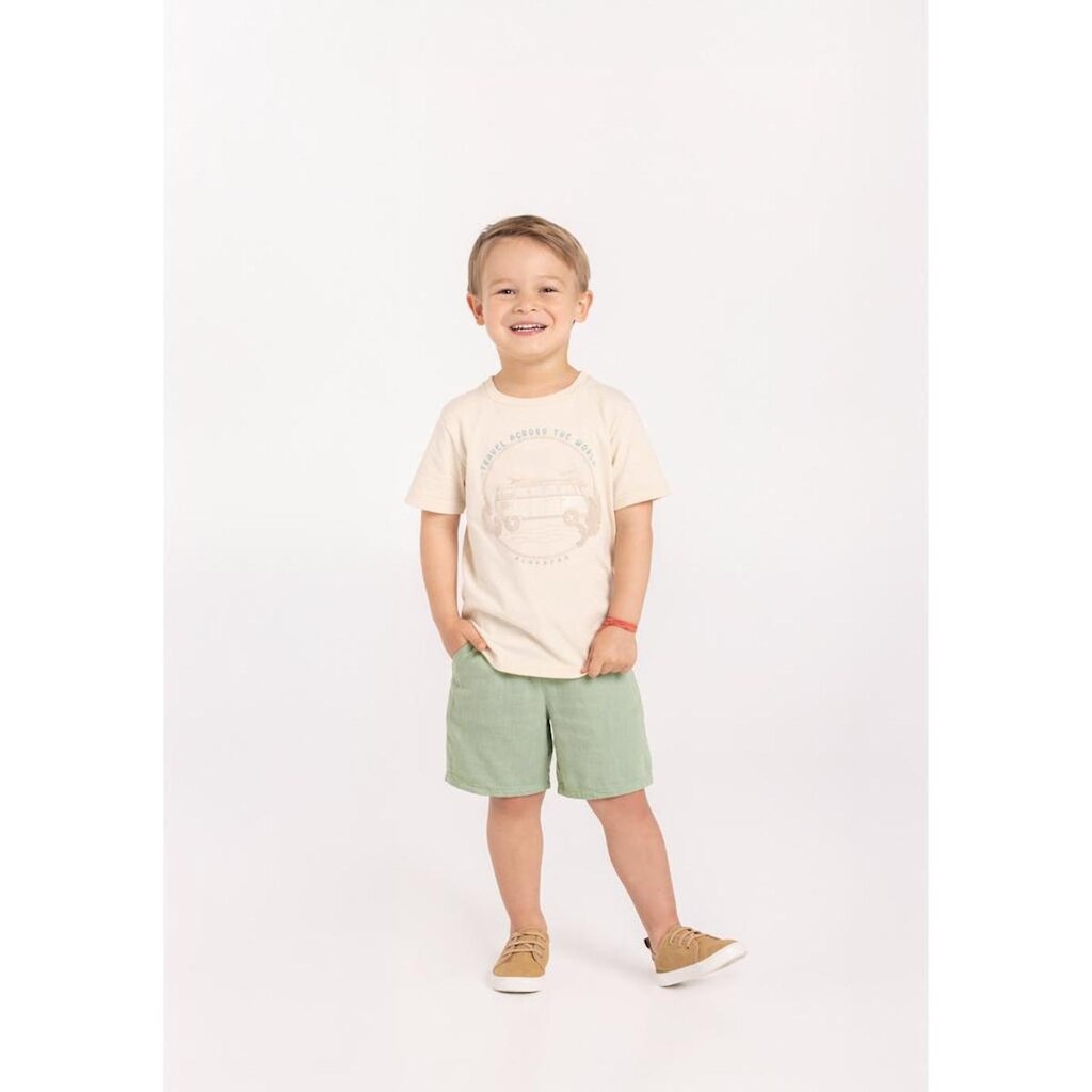 Conjunto Menino Camiseta e Bermuda Linho Alakazoo Ref. A0070