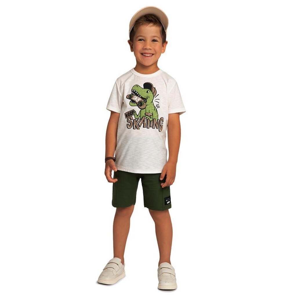 CONJUNTO MENINO DINOSSAURO SKATING MARLAN