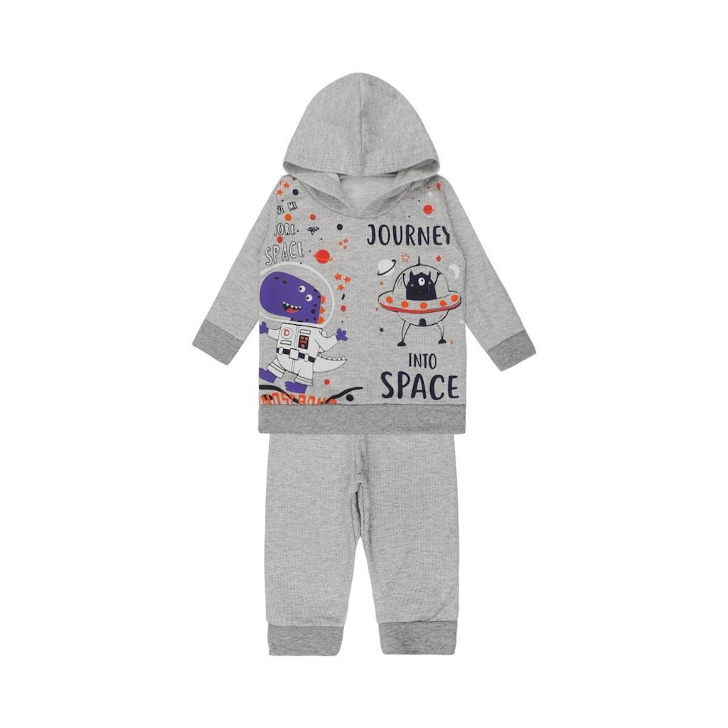 Conjunto Mescla de Moletom com Capuz - Big Bless