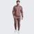 Conjunto Moletinho Masculino Blusa e Calça Ajustável - Marrom