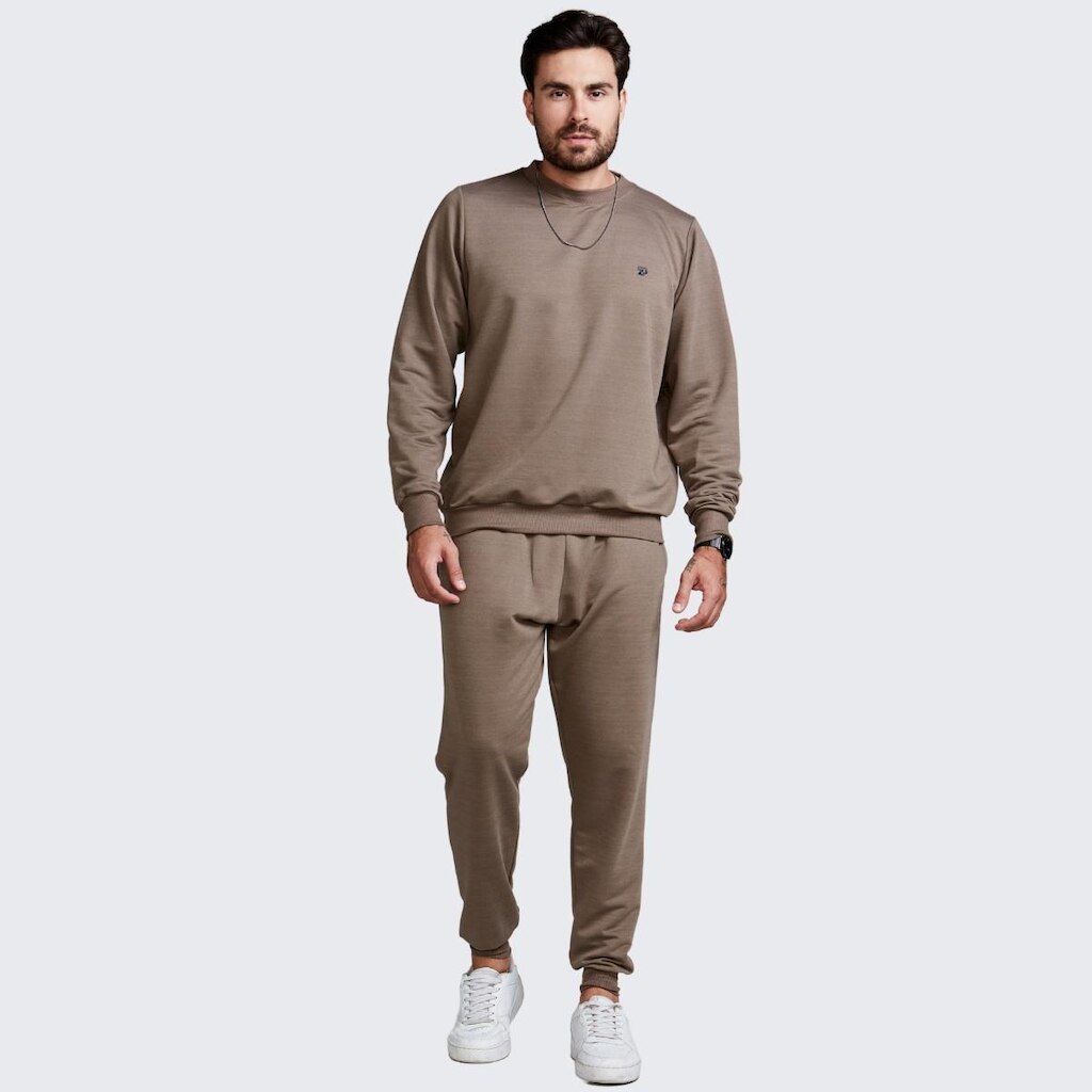 Conjunto Moletinho Masculino Blusa e Calça Ajustável