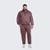 Conjunto Moletinho Plus Size Masculino - Marrom
