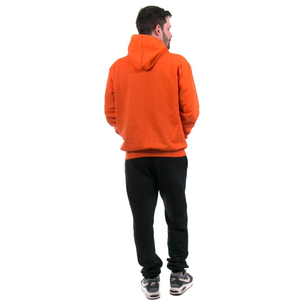gildan safety orange moletom com capuz