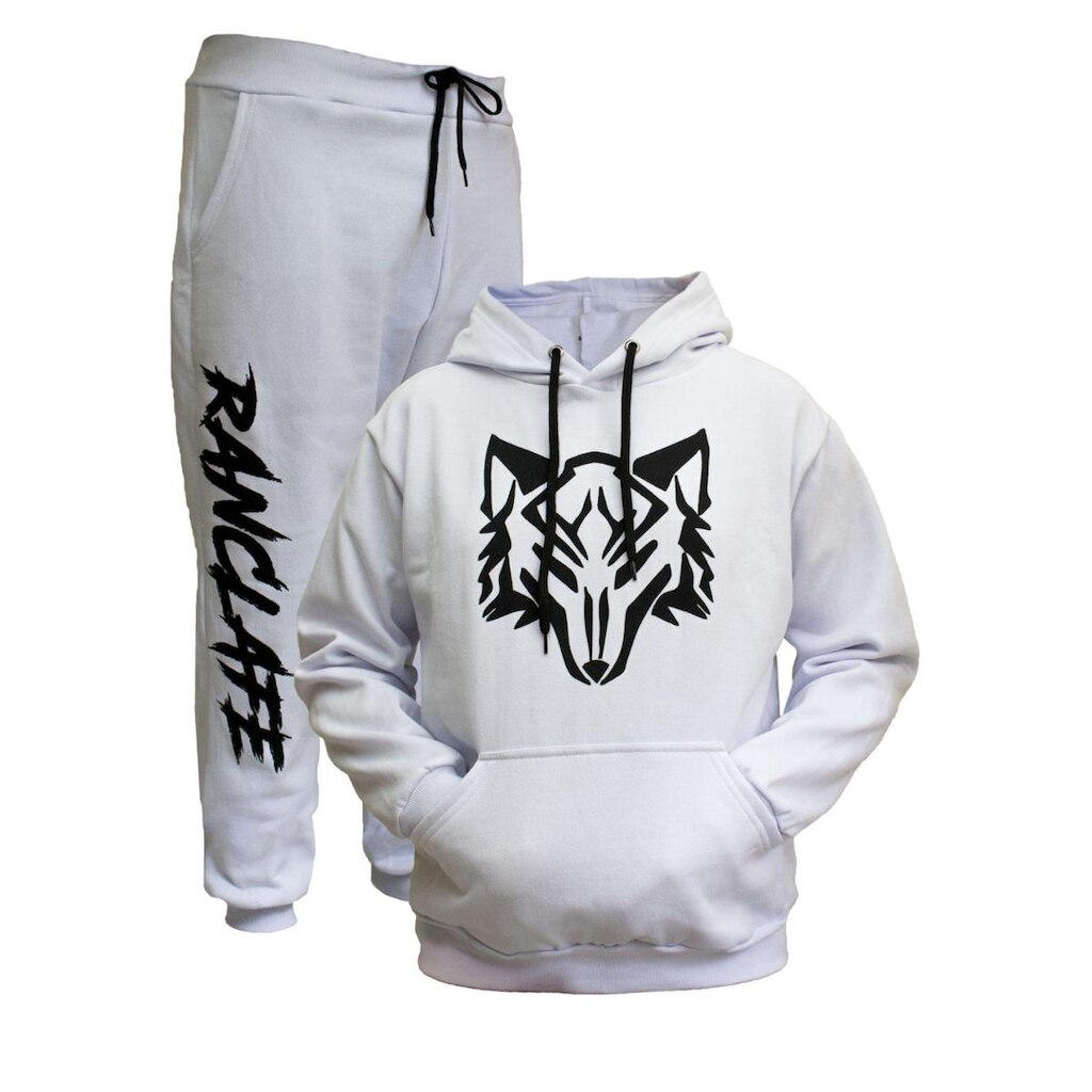 Conjunto Moletom + Calça Algodão Capuz E Bolso Ranclafe