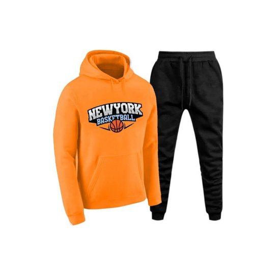 Conjunto Moletom Calça e Blusa Inverno Masculino Feminino Canguru