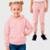 Conjunto Moletom Canguru e Calça Infantil Menina Benellys - Rosa Claro