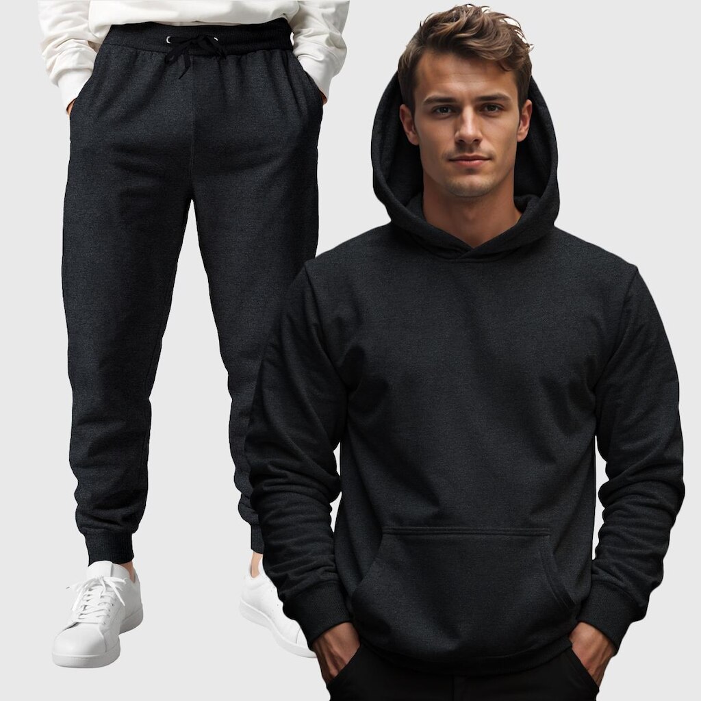 Conjunto Moletom Canguru e Calça Masculina Benellys
