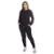 Conjunto Moletom Careca Feminino Blusa de Frio e Calça Liso Techmalhas - Preto