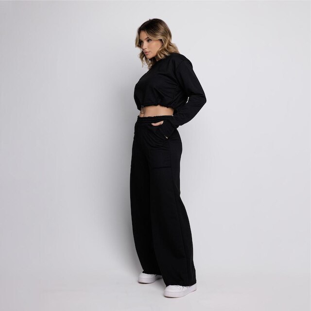 Conjunto Moletom Feminino Blusa + Calça Vekyo