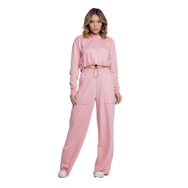 Conjunto Moletom Feminino Blusa + Calça Vekyo