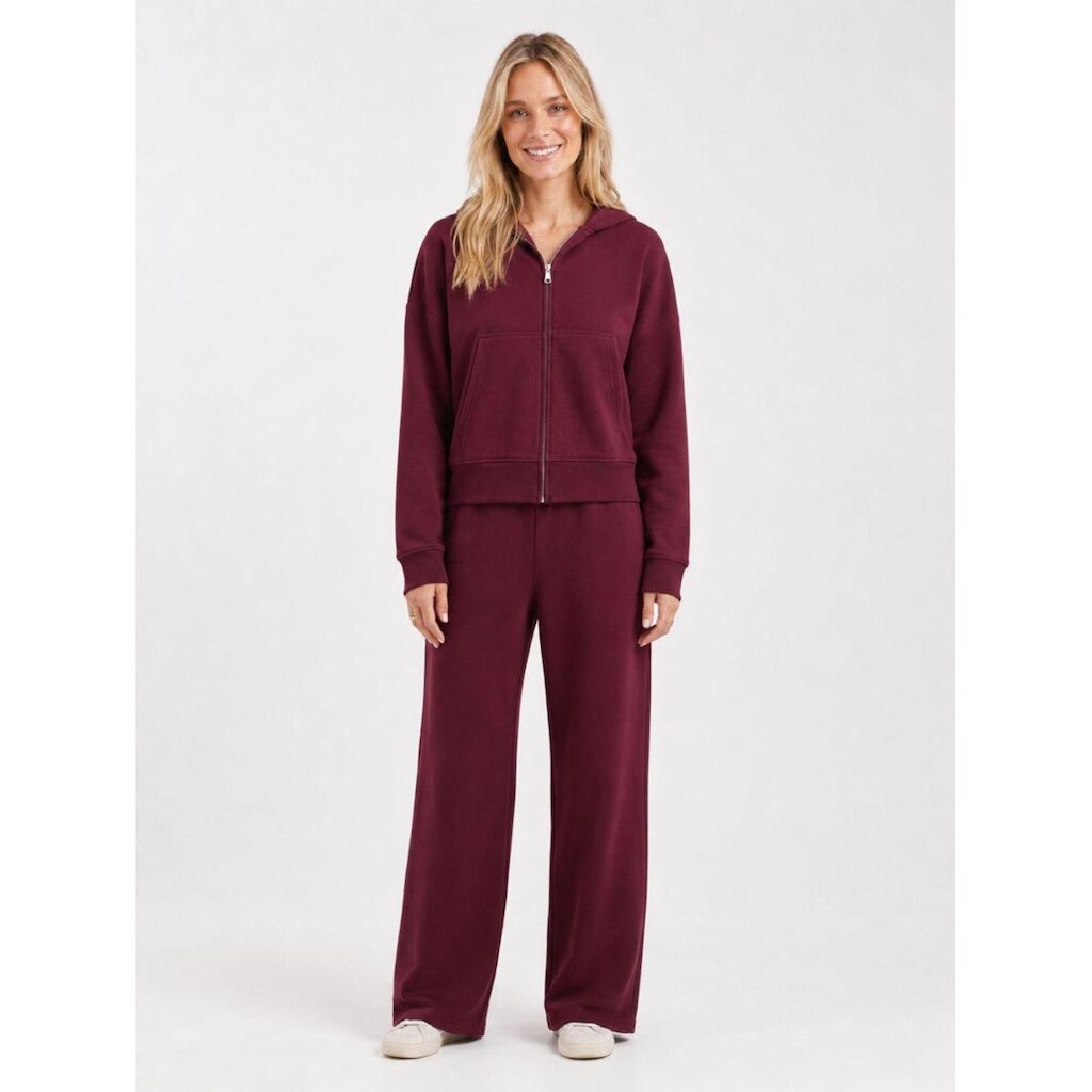 Conjunto Moletom Feminino Flow Aveloz Bordô
