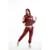 Conjunto Moletom Flanelado Feminino BYG Bruna Bordô - Vinho